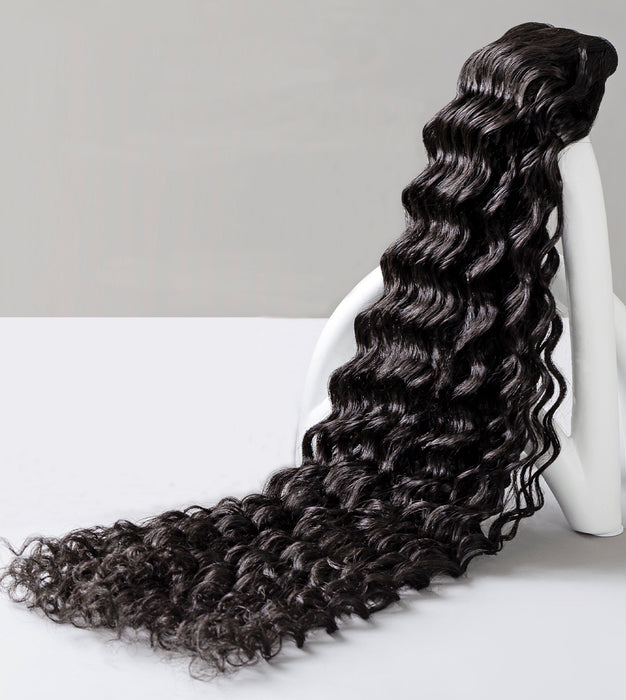 Raw hair single bundle deep wave