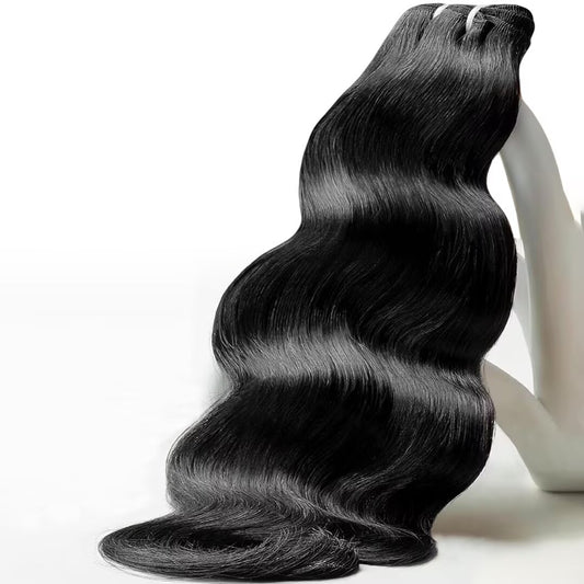 TRIIPPY Body Wave Bundles Human Hair,100% Raw Cambodian Hair Wavy Single Bundle,Triple The Lifespan Over Regular Virgin Hair Bundle,No.1 Raw Hair Brand On Amazon(Natural Color)